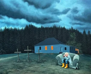 Emma Jelk, Yellow rubber boots.